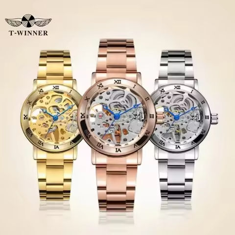 Winner 208 Women’s Watch Hand Wind Ladies Watches Mechanical Fashion Bracelet Skeleton Wristwatch Female Clock Chic Reloj Mujer https://tinyurl.com/2bk5utqe