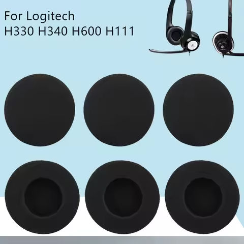 50mm Sponge Universal Ear Pads for Logitech H330 H340 H600 H111 Earmuffs Sennheiser PX100 PX200 Sponge Cover Earphone Earpads https://tinyurl.com/22nvhn5z