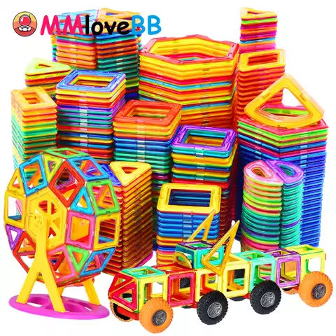 Magnets Toys for Kids Big Size Plus Magnetic Blocks for Children Designer Constructor Set Toys for Boys Building Blocks https://tinyurl.com/22nz6ekk
