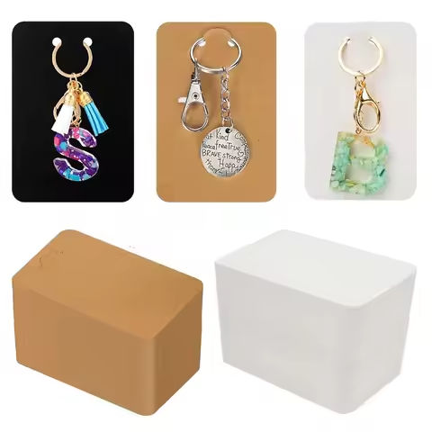 50pcs 6x9cm Keychain Display Paper Cards Stand Cardboard For Keyring Jewelry Holder Packaging Small Businesses Supplies Material https://tinyurl.com/267scp8h