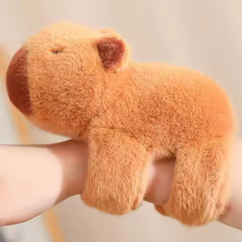Capybara Plush Papa Circle Simulation Anime Fluffty Stuffed Animals Wrist Hug Plush Soft Doll Birthday Teenager Gift Toys https://tinyurl.com/22mpjfkx