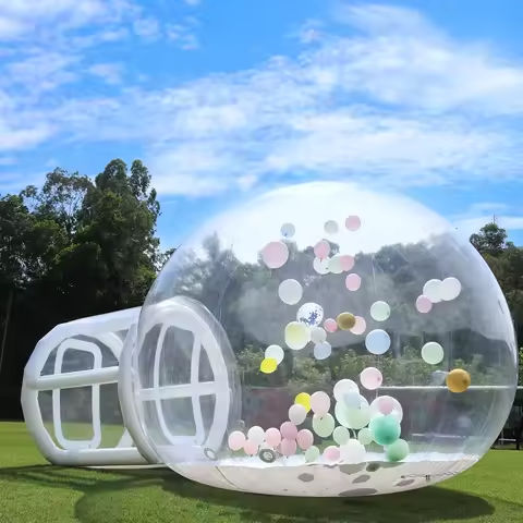 Inflatable 3M 10FT PVC Bubble House Inflatable Chlidren Toys Outdoor Commerical Castle With 750W Air Blower 100 balloons https://tinyurl.com/22atwjya