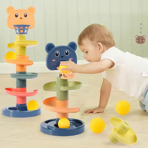 Montessori Toys Baby 0 12 24 36 Months Track Rolling Ball Push Pop Sliding Ball Early Education Toys Games Children Sensory Toy https://tinyurl.com/28p4umlp