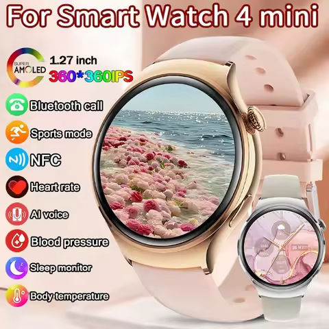 2025New GPS NFC Bluetooth Call Smartwatch Women Watch 4 mini Sports Track Heart Rate Oximetry Monitoring Health Smartwatch Woman https://tinyurl.com/28894t85