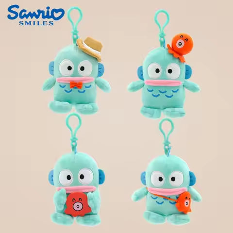 Sanrio Plushie Hangyodon Stuffed Plush Keychain Pendant Cartoon Doll Toys Soft PP Cotton Kawaii Bag Keyring Gifts For Girls Kids https://tinyurl.com/2y2pqgna