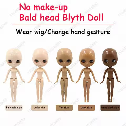 ICY DBS Blyth Doll 19 Joints 1/6 Body 30CM BJD Doll Body No Wig Bald Head No Make-up DIY Make Up Practice Costume Doll Gift https://tinyurl.com/27ws9f66