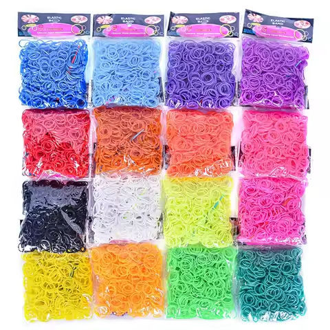 Pantone Color Western European Style Rubber Band Rainbow Knitting Machine Bracelets Loom Bands Arts & Crafts, DIY Toys https://tinyurl.com/2cy5fuv9