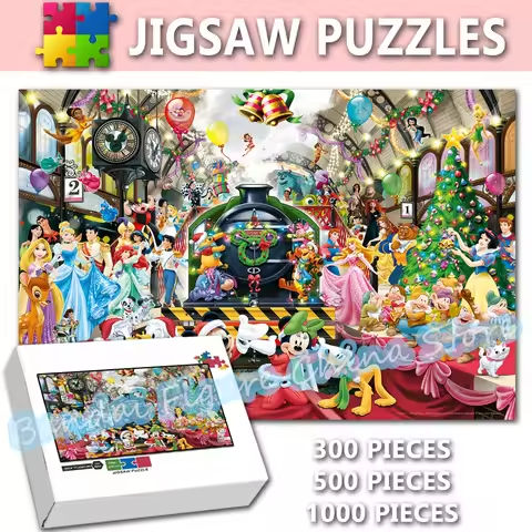 Disney Cartoon Figure Puzzle Mickey Mouse Snow White Donald Duck Cartoon Print 108/200/300/500/1000 Pieces Jigsaw Puzzles Toys https://tinyurl.com/2453gmyk