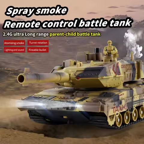 2.4G Tracked Simulation Remote Control Tank Water Bomb Spray Remote Control Vehicle War Armored Vehicle Model Children Toy Gift https://tinyurl.com/2bt39zbm