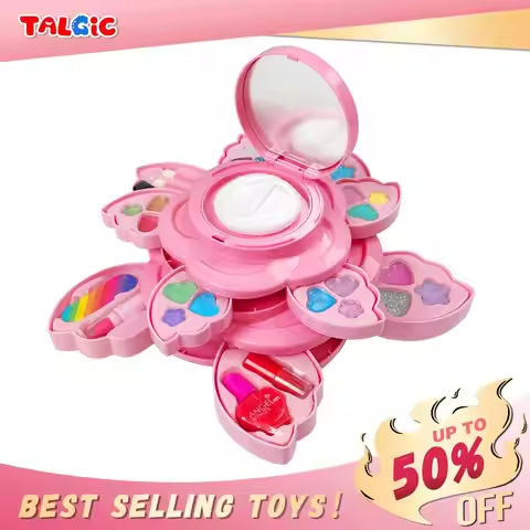 Petal-Shaped Makeup Pretend Play, Princess Cosmetics Toys with Storage Case, Children’s Cognitive Toys Makeup Play Kit for Nurse https://tinyurl.com/2xhhpxln