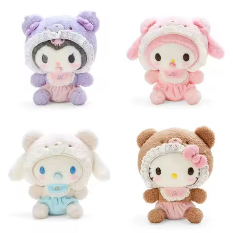 New 20cm Hello Kitty Plush Doll Toys Girls  Birthday Gift Plushie Doll Bag Backpack Pendant Kuromi Keychain My Melody Keyring https://tinyurl.com/29gkfdcz