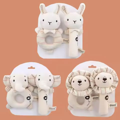 Organic Cotton Hand Rattle Baby Soothing Toy Infant Baby Rattle Toy for Babies https://tinyurl.com/2yh8o957