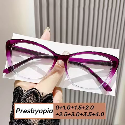 Fashion Ladies Reading Glasses Women Men Trendy Luxury Design Presbyopia Eyeglasses Cat Eye Anti-blue Light Eyewear for Female https://tinyurl.com/2cjju68p