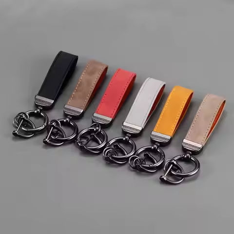 1PC Simple PU Leather Keychain Women Men Car Key Ring Chain Holder Key Strap Waist Wallet Keyring Business Party Jewelry Gifts https://tinyurl.com/29trsosm