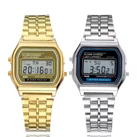 2024 Digital Watches For Men Sports Waterproof Bracelet Clock Gold Electronice LED Wristwatch Women Casucal montre homme relogio https://tinyurl.com/23jgvyhw