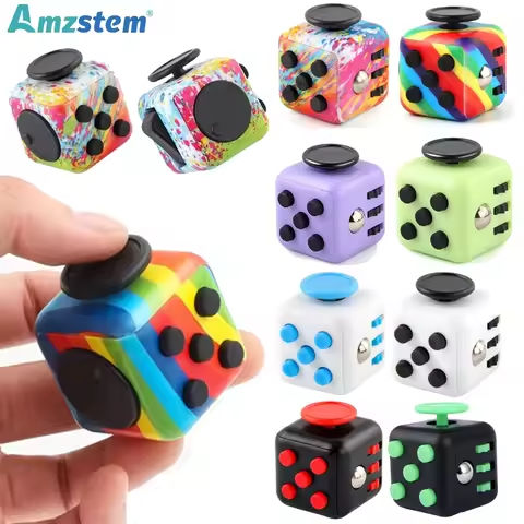Fidget Cube Antistress Hand Spinner Decompression Toy for Autism ADHD Anxiety Sensory Toys for Kids Adults Stress Relief Toys https://tinyurl.com/22ys9fgx