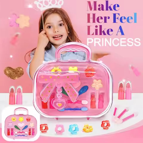 Princess Make Up Box Play House Toy Girls, Eye Shadow Makeup Cosmetics Handbag, Birthday Christmas Gift for Kids Party Cosplay https://tinyurl.com/23t4hyhw