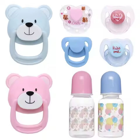 New Simulation Pacifiers for 20-22inch Baby Dolls Cute Lovely Magnet Pacifier ABS Plastic Dummy Nipples Kids Toy Accessories https://tinyurl.com/2yf4nt9m