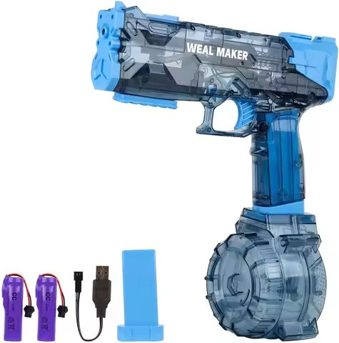 Electric Water Guns for Adult Kid, Strongest Full Auto Water Pistol High Capacity 500+ ,Summer Outdoor Swimming Pool Water Toy https://tinyurl.com/2brzyh3q