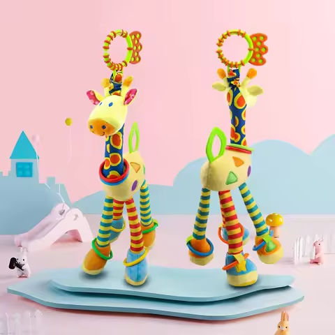 Baby Development Soft Giraffe Animal Handbell Rattle Plush Giraffe Toys / Baby Giraffe Animal Rattle Toys / Soft Giraffe Animal https://tinyurl.com/2yafjrm9
