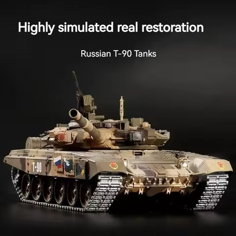Henglong Tank T90 Rc Remote-Controlled Super Large Tracked Metal Electric Multifunctional Combat Off-Road Vehicle Military Model https://tinyurl.com/2dl65ufd