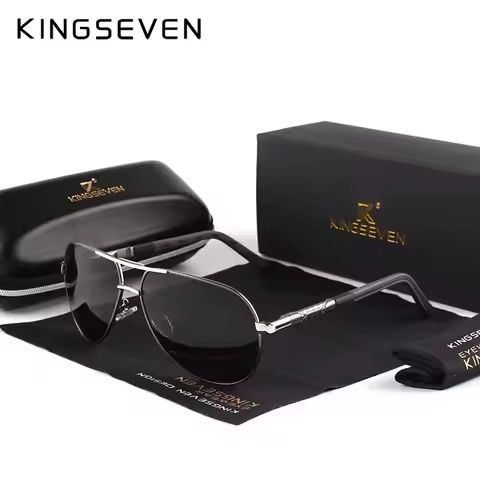 KINGSEVEN Men Vintage Aluminum Polarized Sunglasses Classic Brand Sun glasses Coating Lens Driving Eyewear For Men/Women https://tinyurl.com/2cbft3t4