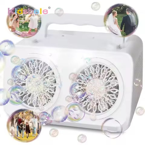 26 Holes Portable Electric Bubble Blower Toys for Outdoor Party Wedding Over 20,000 Bubbles Per Minute for Toddlers https://tinyurl.com/27dw84u9