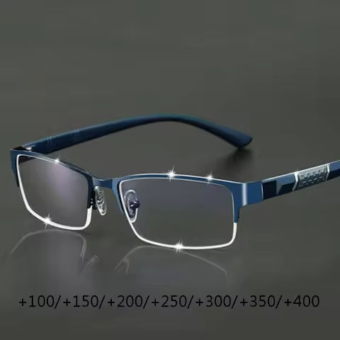 Metal Anti-blue Light Reading Glasses Farsighted Eyeglasses Men Business Eyewear Diopter 0 +1.0 +1.5 +2.0 +2.5 +3.0 +3.5 +4.0 https://tinyurl.com/2b5f8ums