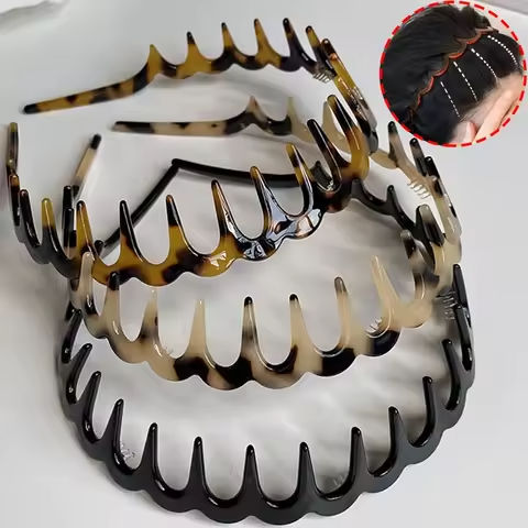 Fashion Wave Headbands for Women Solid Color Toothed Non-slip Hair Bands Girl Face Wash Sports Hairbands Hair Accessories https://tinyurl.com/2b347d6r