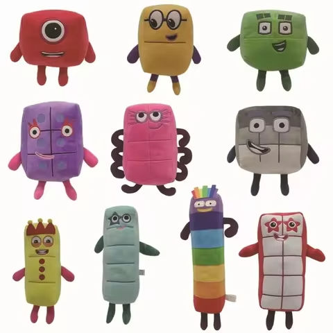 14-18cm Cartoon Number Plush Doll Toys Educational Stuffed Movie Anime Kids Early Childhood Birthday Christmas Gift https://tinyurl.com/29h2jm2x