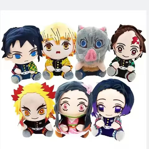 HOT 20cm Demon Slayer Plush Doll Tanjirou Nezuko Zenitsu Anime Movie Stuffed Toy Kimetsu No Yaiba Game Plushie Figure Kids !!! https://tinyurl.com/2988vb8s