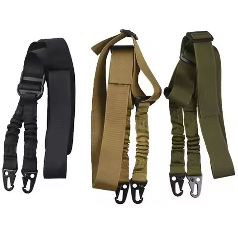 Two Points Rifle Sling with Length Adjuster Traditional Sling with Metal Hook Adjustable Outdoor Hunting Shotgun Belts https://tinyurl.com/24dtm3xw