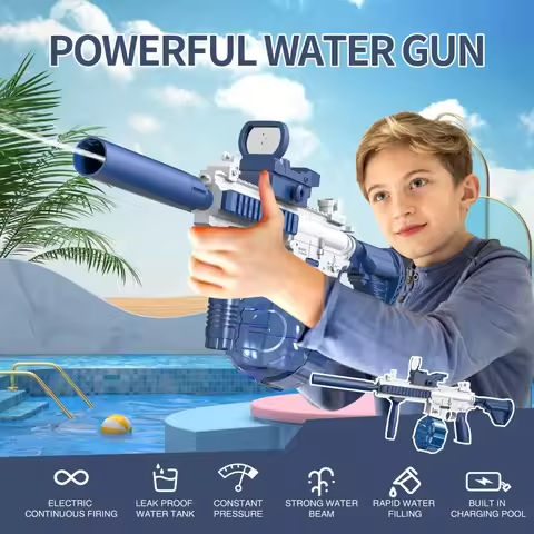M416 Water Gun Shooting Toy Summer M416 Water Gun Battle Beach Outdoor Entertainment Children’s and Adult Toys https://tinyurl.com/2am3399f