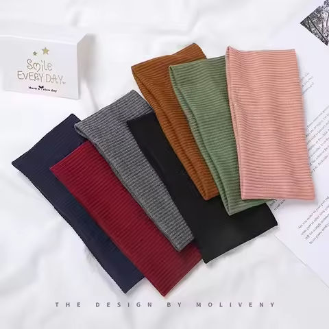 4Pcs Simple Fashion Women Solid Color Elastic HairBands Cute Wash Face Make-up Hair Band Vintage Sports Running Yoga Headbands https://tinyurl.com/2ayxpw9q