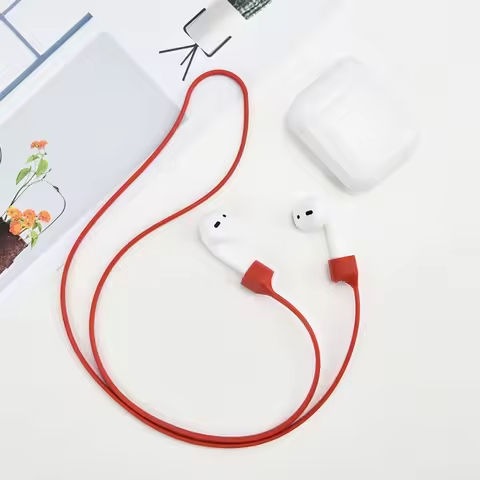 Headphone Neck Strap Cord String Silicone Rope Holder Cable Earphone Strap for AirPods 1 2 3 Pro String https://tinyurl.com/28gb8aao