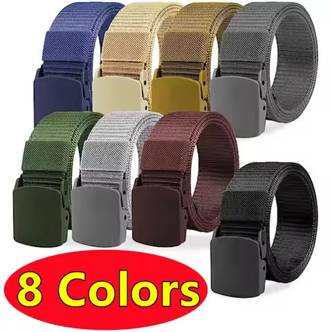 8 Colors Men Female Belts Military Nylon Adjustable Belt Outdoor Travel Tactical Waist Belt with Plastic Buckle for Pants 120cm https://tinyurl.com/2c7gof4p