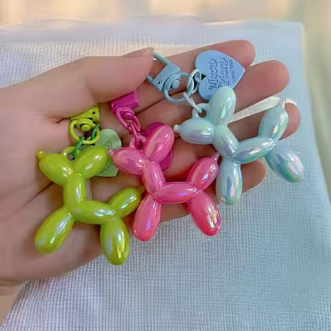DIY Candy Color Sweet Resin Balloon Dog Keychain For Women Girls Animal Shaped Phone Chain Key Buckle Accessories Bag Pendant https://tinyurl.com/2b7xt6zx
