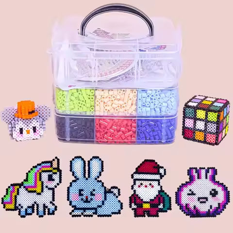 5mm 9000pcs Multi Layer Set of Bean Splicing and Bean Splicing 3D Cartoon Puzzle Puzzle Hama Bead Splicing DIY Toy https://tinyurl.com/27vbvkzh