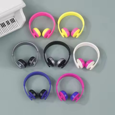 5pcs/set 1:12 Dollhouse Miniatures Accessories Headphones For Doll Toy Doll Earphone Dollhouse Furniture Decoration Accessories https://tinyurl.com/2c95hycf