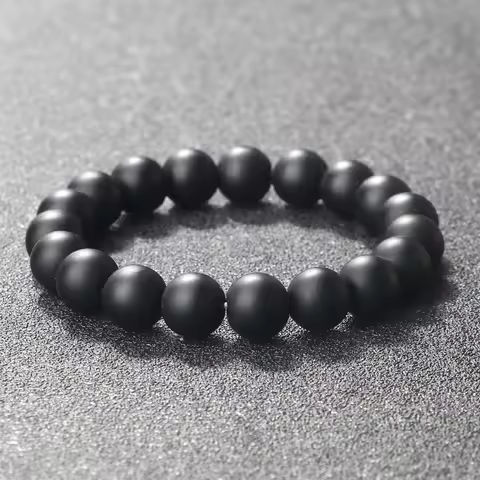 Natural Stone Bracelet Men 6/8/10mm White Black Dull Polish Matte Onyx Agates Shiny Round Beads Yoga Jewelry Bracelets for Women https://tinyurl.com/29kckwes
