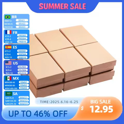 pandahall Cardboard Jewelry box Set Gift Boxes for Earrings Ring Necklace Packing jewelry organizer Display Boxes 9x7x3cm 12pcs https://tinyurl.com/29agesbf