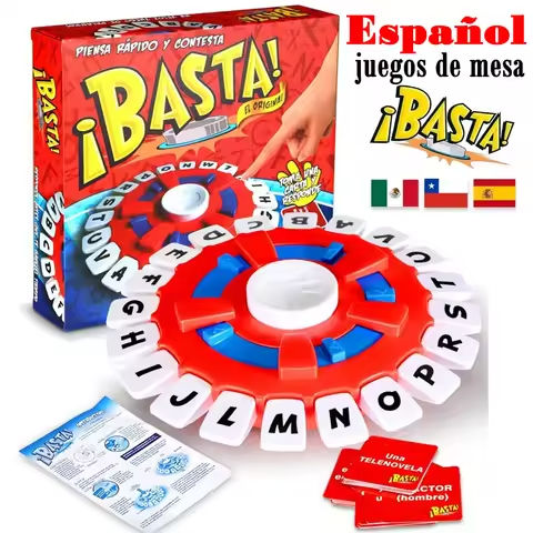 Spanish Basta Game Fast-paced Family Gathering Letter Toys For Adults Children Letters Learning Lengua española Juegos De Mesas https://tinyurl.com/2bpw33r2