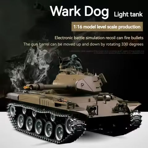 Henglong 1/16 American M41a3 Walker Dog Tank World War Ii Military Model Remote Controlled Metal Climbing Tracked Vehicle Toy https://tinyurl.com/266twwzc