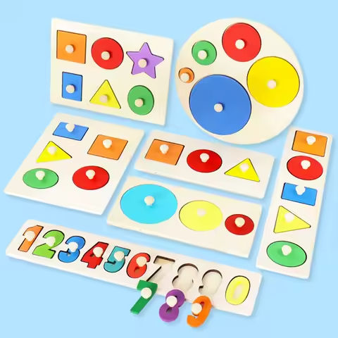 Children Wooden Puzzle Montessori Toys for Baby 1 2 3 Years Old Kids Alphabet Number Shape Matching Early Educational Games Toys https://tinyurl.com/2y82c2sz