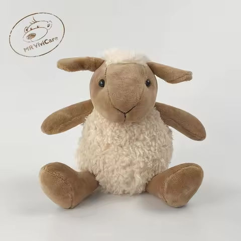 20cm Sean Sheep Alpaca Plush Doll Cute Animal Doll Soft Cotton Stuffed Doll Children’s Plush Toy Sleeping Partner Birthday Gift https://tinyurl.com/2yswk4zw