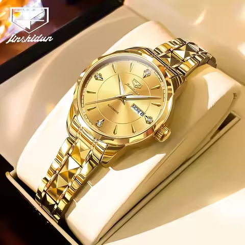 JSDUN Original Genuine Women’s Watches Waterproof Automatic Mechanical Watch for Lady Luminous Tungsten Steel Strip Wristwatch https://tinyurl.com/2cbr2q4l