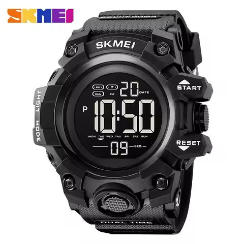 SKMEI 2140 Luxury Military Waterproof Sport Watch for Men Electronic Digital Mens Wristwatch Shockproof Clock 1384 Reloj Hombre https://tinyurl.com/2y6r63qz