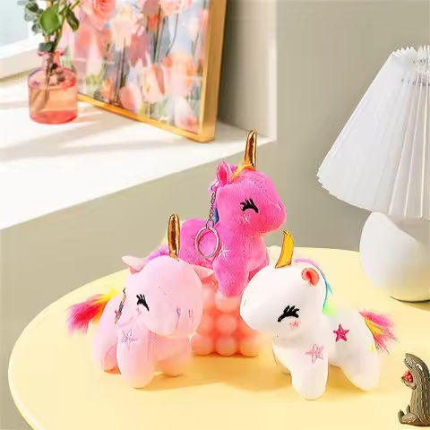 Unicorn Plush Key Chain for Girls – Soft Cartoon Doll Keychain Rainbow Horse Bag Decor Women Gift Animal Toy https://tinyurl.com/244ltt88