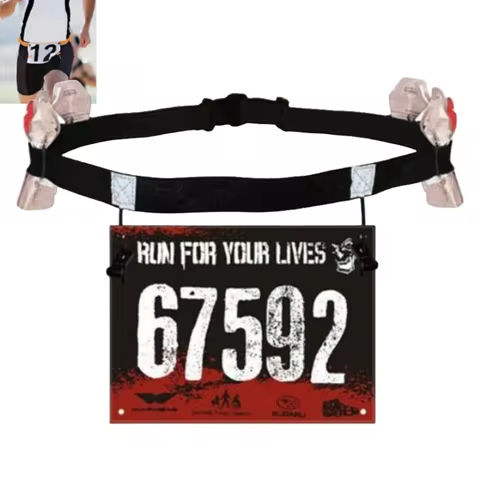 Outdoor Running Waist Belt Triathlon Marathon Race Number Belt With Gel Holder Cloth Belt Motor Gym Fitness Sport Accessories https://tinyurl.com/2yu7kyxc