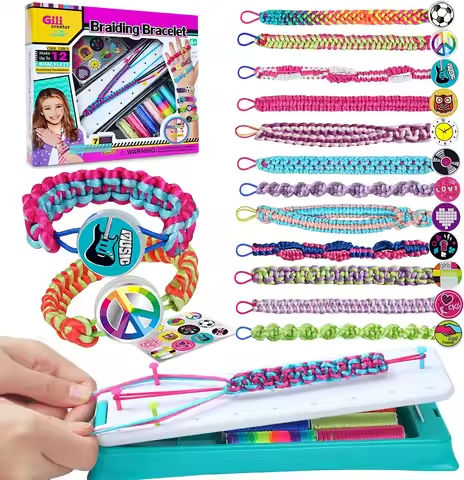 DIY Bracelet Making Kit For Girl Jewelry Loom Braid Bracelet Maker Craft Sets Handmade Toy For Girl’s Gift https://tinyurl.com/27ec7y3r